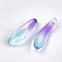 Окрашенного распылением стеклянные подвески X-GGLA-S043-01B