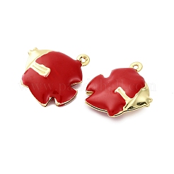 Латунь эмаль подвески&nbsp;KK-F895-02G