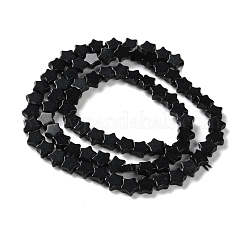 Натуральный черный камень бисер нитей G-G085-B52-02