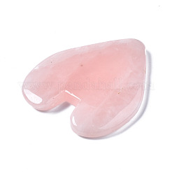 Натуральный розовый кварц сердце гуаша камень&nbsp;G-T132-037