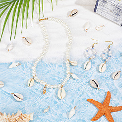 100шт. подвеска из натуральной ракушки в 4 стилях PALLOY-NB00011