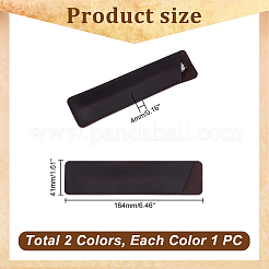 2 шт. 2 стильных кожаных держателя для ручек&nbsp;AJEW-GA0006-29B