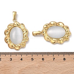 Подвески из нержавеющей стали 304 «кошачий глаз»&nbsp;STAS-L309-01G