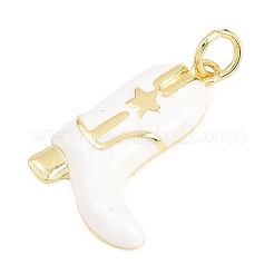 Pendentifs d'émail en laiton &nbsp;KK-H273-29B-G01