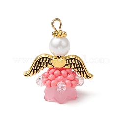 Подвески-ангелы из стеклянных бисеров PALLOY-MZ00713