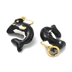 Подвески из сплава с эмалью в виде морских животных&nbsp;ENAM-B037-10G-01