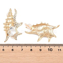 Legierung Rhinestone-Bolzenohrringe&nbsp;EJEW-Z172-02G-02