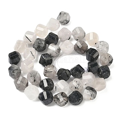 Натуральный турмалированный кварц / черный рутиловый кварц&nbsp;G-C267-B02