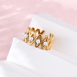 Регулируемые манжеты из нержавеющей стали для женщин&nbsp;RJEW-B126-02G