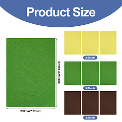 9 лист 3-х цветного нетканого материала&nbsp;DIY-TA0013-43A