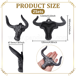 Чугунные дверные крючки&nbsp;DIY-WH0750-121