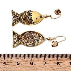 Серьги с подвесками из рыбьего сплава&nbsp;LS-EJEW-C167-01AG