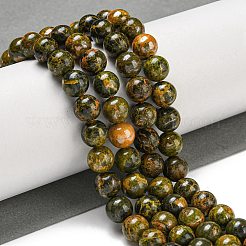 Fili di perle di diaspro naturale calabrone&nbsp;G-P544-A03-03