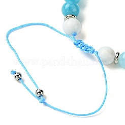 Браслеты из бисера из натурального драгоценного камня BJEW-JB09855