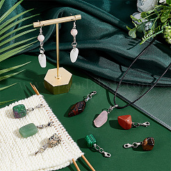 Украшение подвески самородками из драгоценных камней HJEW-AB00382