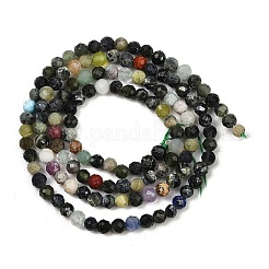 Природных драгоценных камней смешанного бисер нитей G-RM2025425-A03-3mm