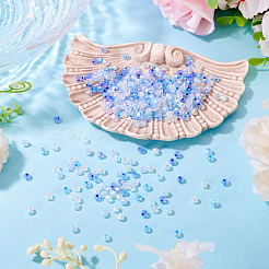 405 шт. прозрачных стеклянных бусин с гальваническим покрытием&nbsp;GLAA-TA0003-66A