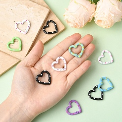 10 шт. окрашенные распылением кольца пружинных ворот из сплава&nbsp;FIND-YW0008-92