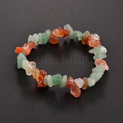 Pulseras elásticas con cuentas de piedras mixtas naturales y sintéticas chips&nbsp;BJEW-JB01824