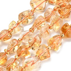 Природный цитрин бисер нитей G-L634-C02-02