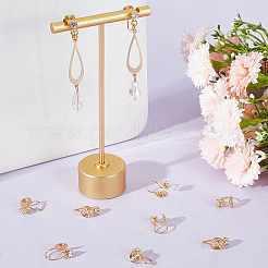 20 шт. латунная фурнитура для сережек-клипс в виде вихря KK-BBC0011-05