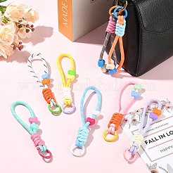 8 stücke 8 arten bunte herz-förmigen polyester knoten anhänger dekorationen&nbsp;ST-CJ0028-14