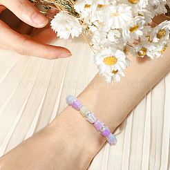 280шт 7 цвета акриловые бусины с переливающимся покрытием&nbsp;MACR-SP0001-87