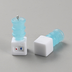 Colgantes de resina opaca&nbsp;RESI-WH0020-051D