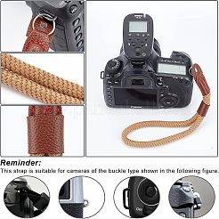 2 шт. 2 нейлоновых ремешка для камеры на шею и на запястье&nbsp;AJEW-NB0003-56A