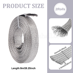 8 м плоский луженый плетеный провод из нержавеющей стали 304&nbsp;FIND-UN0010-04