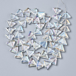 Стеклянные бусины с гальваническим покрытием &nbsp;EGLA-N008-002-A01