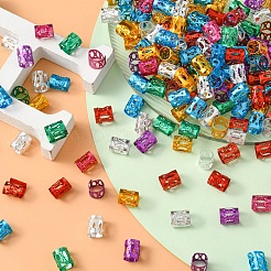 200шт алюминиевые дреды бусины украшение для волос ALUM-YW0001-04