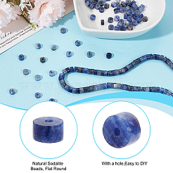 1 нить натуральных содалитовых бусин G-DC0001-37