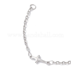 Изготовление браслетов из нержавеющей стали 304 с поперечными связями (2 шт.) AJEW-JB01382