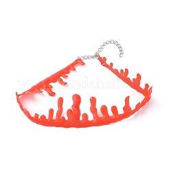 Пластиковое кровавое колье для женщин&nbsp;LS-NJEW-K245-026B