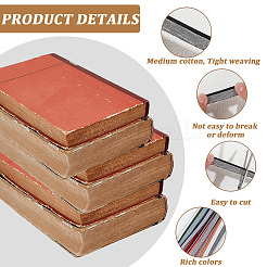 48 Stück 24 Farben Stoff-Buchstirnbänder&nbsp;DIY-CP0013-87