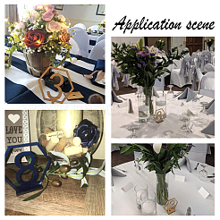 Деревянные столы с номерами карт AJEW-PH0016-59