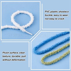 4 пара двухцветных плюшевых полиэстеровых шнурков&nbsp;FIND-GO0002-83