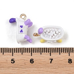 Pendentifs d'émail en alliage&nbsp;ENAM-D321-01