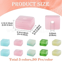 150pcs 5 Farben handgemachte Bunte Malerei-Perlen&nbsp;LAMP-YW0004-36