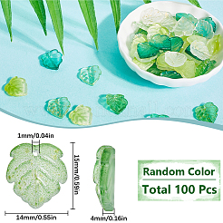 100шт прозрачные стеклянные подвески GLAA-SC0002-45