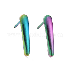 Placcatura ionica (ip) 304 acciaio inossidabile orecchini a perno&nbsp;STAS-H467-05M
