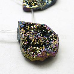Гальванические натуральный druzy шарики агата стренг&nbsp;G-N0259-01