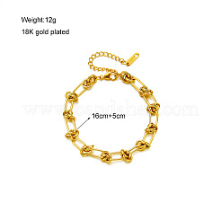 Браслеты из нержавеющей стали 304 с цепочкой из узлов и шипов для женщин и мужчин WGD3F87-02