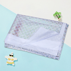 Полиэстеровая ткань с рыбьей чешуей&nbsp;DIY-WH20063-038A