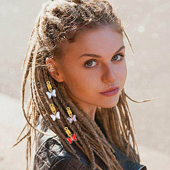 Алюминиевые дреды для плетения волос HJEW-AB00034