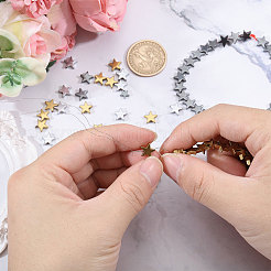 3 нити 3-х цветных немагнитных синтетических гематитовых бусин G-CA0001-81A