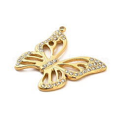 Подвески из нержавеющей стали 304 с кристаллами и стразами&nbsp;STAS-P385-05D-G