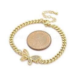 Латунные браслеты с микропаве из чистого кубического циркония BJEW-Z082-02G