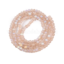 Chapelets de perles en verre transparente  &nbsp;LS-EGLA-A044-T1mm-MB20